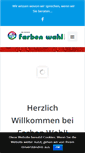 Mobile Screenshot of farbenwahl.at