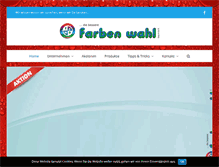 Tablet Screenshot of farbenwahl.at